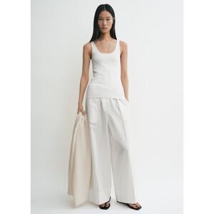 Toteme Compact knit tank white EU 40/ US 6 $420